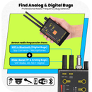 Military-Grade 5G Bug Detector: RF, Hidden Camera, and GPS Tracker Finder