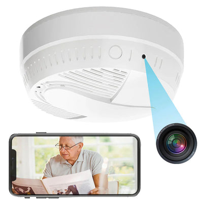 WiFi-Enabled Smoke Detector with Built-in Security Camera