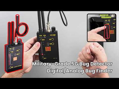 Military-Grade 5G Bug Detector: RF, Hidden Camera, and GPS Tracker Finder